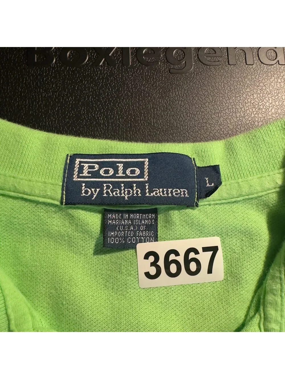 Polo Ralph Lauren Green Polo Mens L Cotton